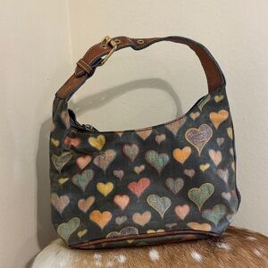 Dooney & Bourke Multicolor Heart Shoulder Bag